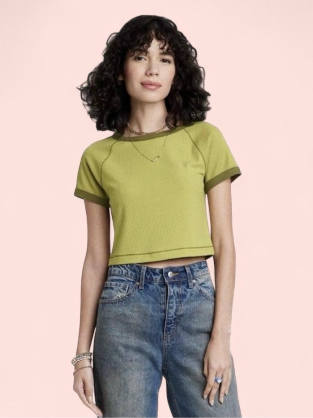 Wild Fable Short Sleeve Ribbed T-Shirt